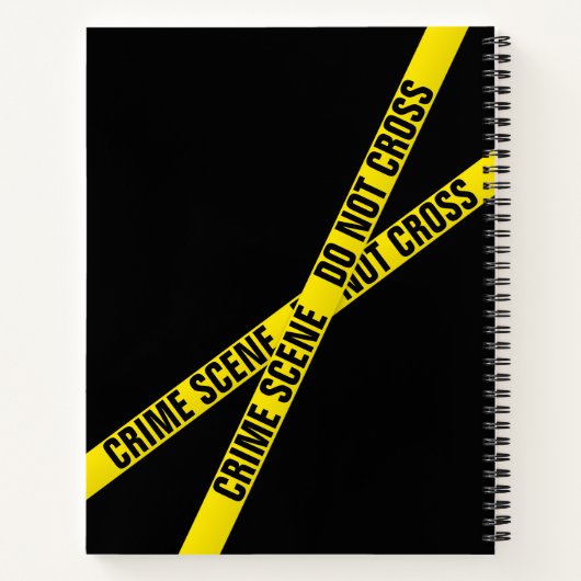 Criminaliteitscène Notitieboek (Achterkant)