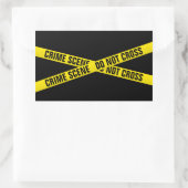 Criminaliteitscène Rechthoekige Sticker (Tas)