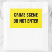 Criminaliteitscène Rechthoekige Sticker (Tas)