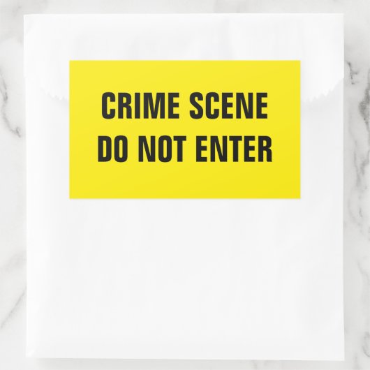 Criminaliteitscène Rechthoekige Sticker (Tas)