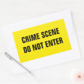 Criminaliteitscène Rechthoekige Sticker (Envelop)