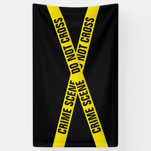 Criminaliteitscène Spandoek (Verticaal)