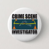 CRIMINALITEITSONDERZOEK RONDE BUTTON 5,7 CM (Voorkant)