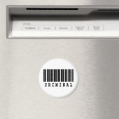 crimineel barcode ontwerp magneet (Insitu (Vaatwasser))