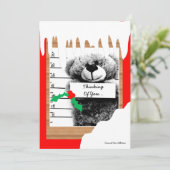 Crimineel Beer - Jailmate Christmas Kaart Holiday (Staand voorkant)
