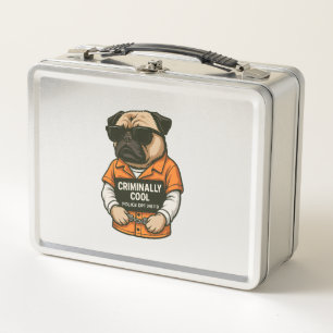 Crimineel Coole Pug � Grappig Mugshot Hond Design