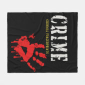 crimineel-criminele vingerafdrukken Fleece Blanket (Voorkant (Horizontaal))