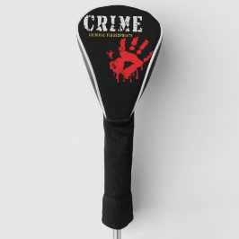 crimineel-criminele vingerafdrukken Golf Head Hoes Golfheadcover