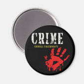 crimineel-criminele vingerafdrukken Magneet (Voorkant / Achterkant)