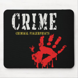 crimineel-criminele vingerafdrukken Mousepad Muismat