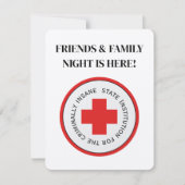 Crimineel krankzinnig Instituut Halloween Party Kaart (Voorkant)