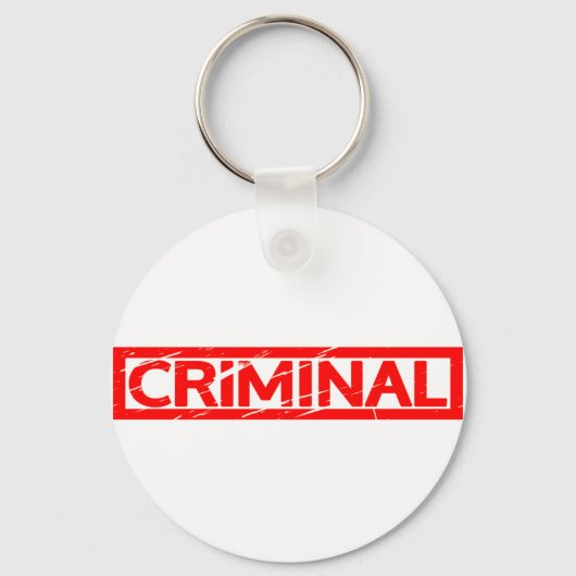 Crimineel Stempel Sleutelhanger (Voorkant)
