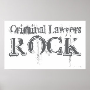 Criminele advocaten Rock Poster