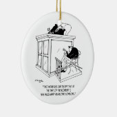 Criminele Cartoon 5495 Keramisch Ornament (Rechts)