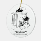 Criminele Cartoon 5495 Keramisch Ornament (Links)