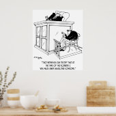 Criminele Cartoon 5495 Poster (Keuken)