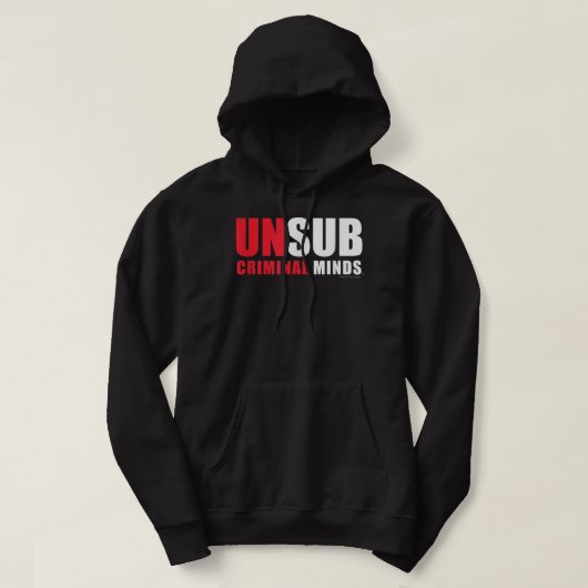 Criminele Minds Unsub Hoodie (Design voorkant)