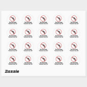 Criminelen houden van Pistool Free Zones Ronde Sticker (Vel)