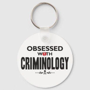 Criminologie geobsedeerd sleutelhanger