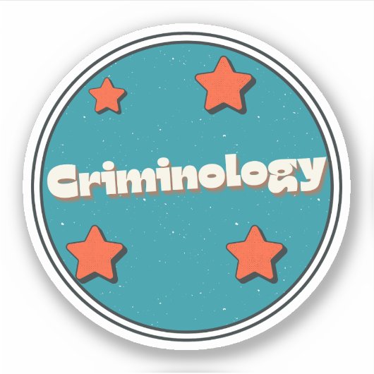 Criminologie Sticker (Voorkant)
