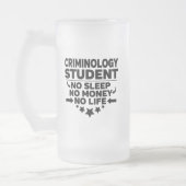 Criminologie Student geen Slaap Geen Geld Geen Lev Matglas Bierpul (Links)