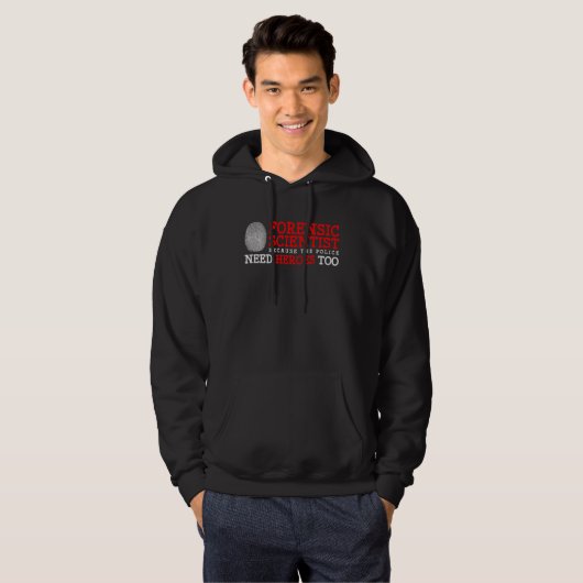 Criminology Forensics Coroner and  Forensic Scienc Hoodie (Voorkant volledig)