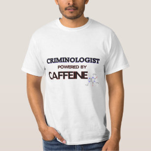 Criminoloog Powered by caffeine T-shirt