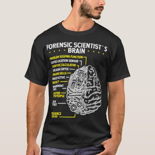 Crimonoloog Crimonology Forensic Scientist T-shirt (Voorkant)