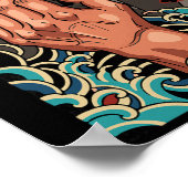 Crimp King Klimrots Bouldering Avontuur  Poster (Hoek)