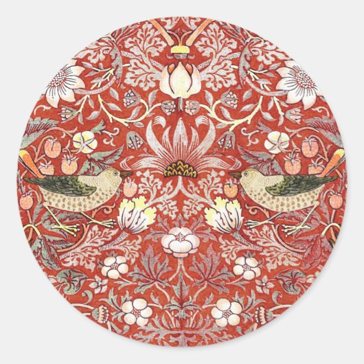 Crimson aardbei dief Stickers (Voorkant)