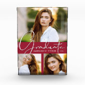 Crimson Afstuderen Collage Fotoblokken (Voorkant)