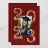 Crimson and Gold 2023 Foto Afstuderen Kaart (Voorkant / Achterkant)