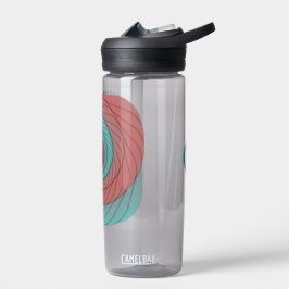 Crimson and Teal Vortex Waterfles