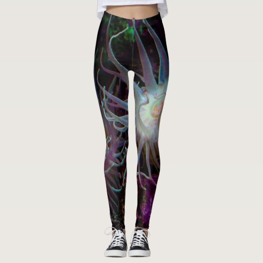 Crimson Anemone Leggings (Voorkant)