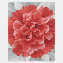Crimson Azalea Fleece Blanket