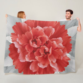 Crimson Azalea Fleece Blanket Deken