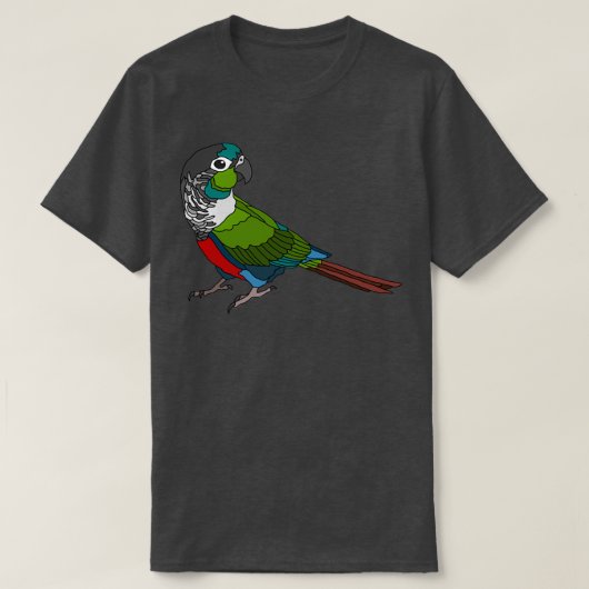 Crimson Bellied Conure T-shirt (Design voorkant)