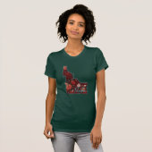 Crimson & Blauwgroen Idaho Floral T-shirt (Voorkant volledig)