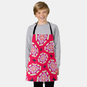 Crimson Bloempatronen Schort (Gedragen)