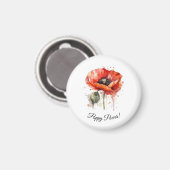 Crimson Bloom, custom Magneet (Voorkant / Achterkant)