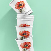 Crimson Bloom, custom Papieren Bekers