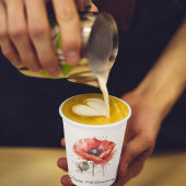 Crimson Bloom, custom Papieren Bekers