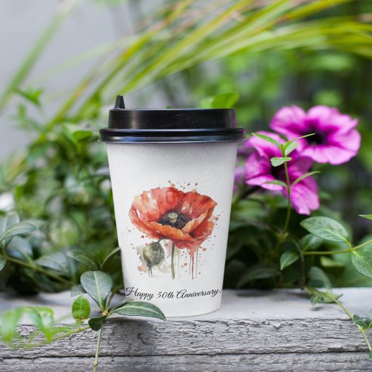 Crimson Bloom, custom Papieren Bekers