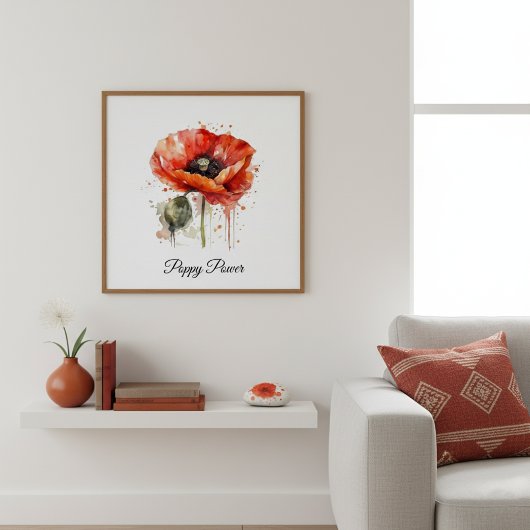 Crimson Bloom, custom Perfect Poster