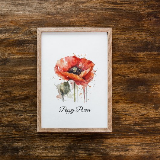 Crimson Bloom, custom Perfect Poster