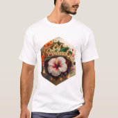 Crimson Bloom Eid T-shirt (Voorkant)