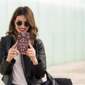 Crimson Bloom Elegance iPhone Hoesje