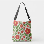 Crimson Bloom Garden Canvas tas (Voorkant)