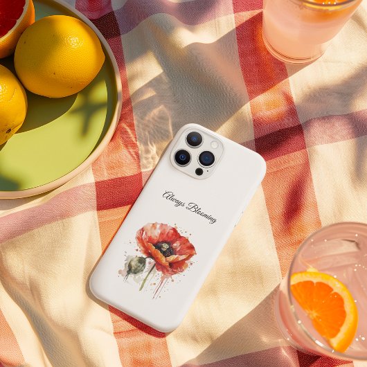 Crimson Bloom, op maat gemaakt Case-Mate iPhone Case