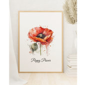 Crimson Bloom, op maat gemaakt Perfect Poster